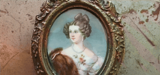 Miniatyrporträtt, 1800-tal, elegant dam.