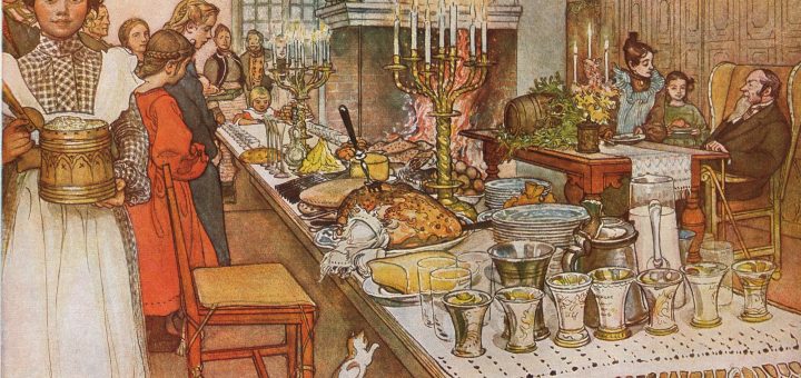 Julaftonten, av Carl Larsson, 1904.